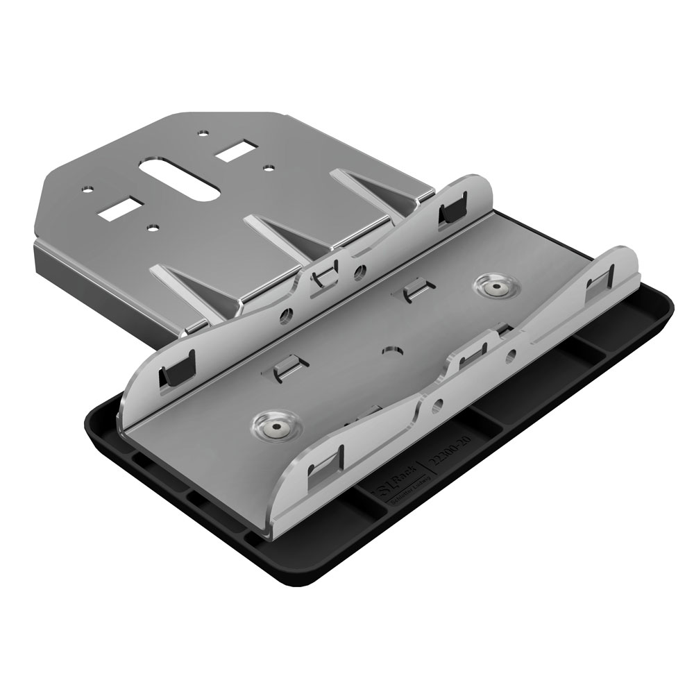 SL - Rack Fast Flat Bodenschuh HDPE mit Langloch – 100×200 mm